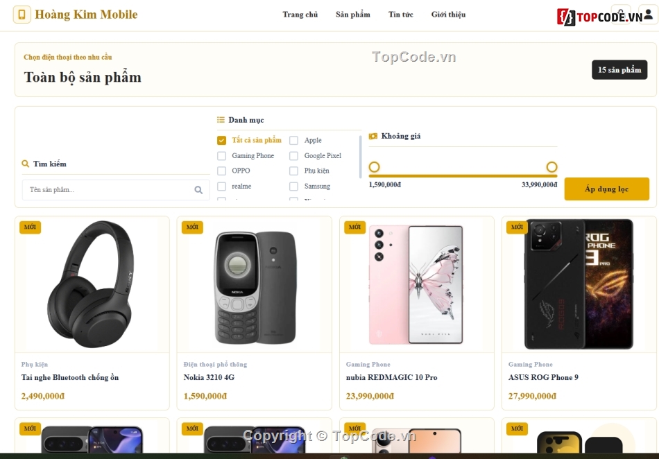 Web điện thoại,bán,điện thoại